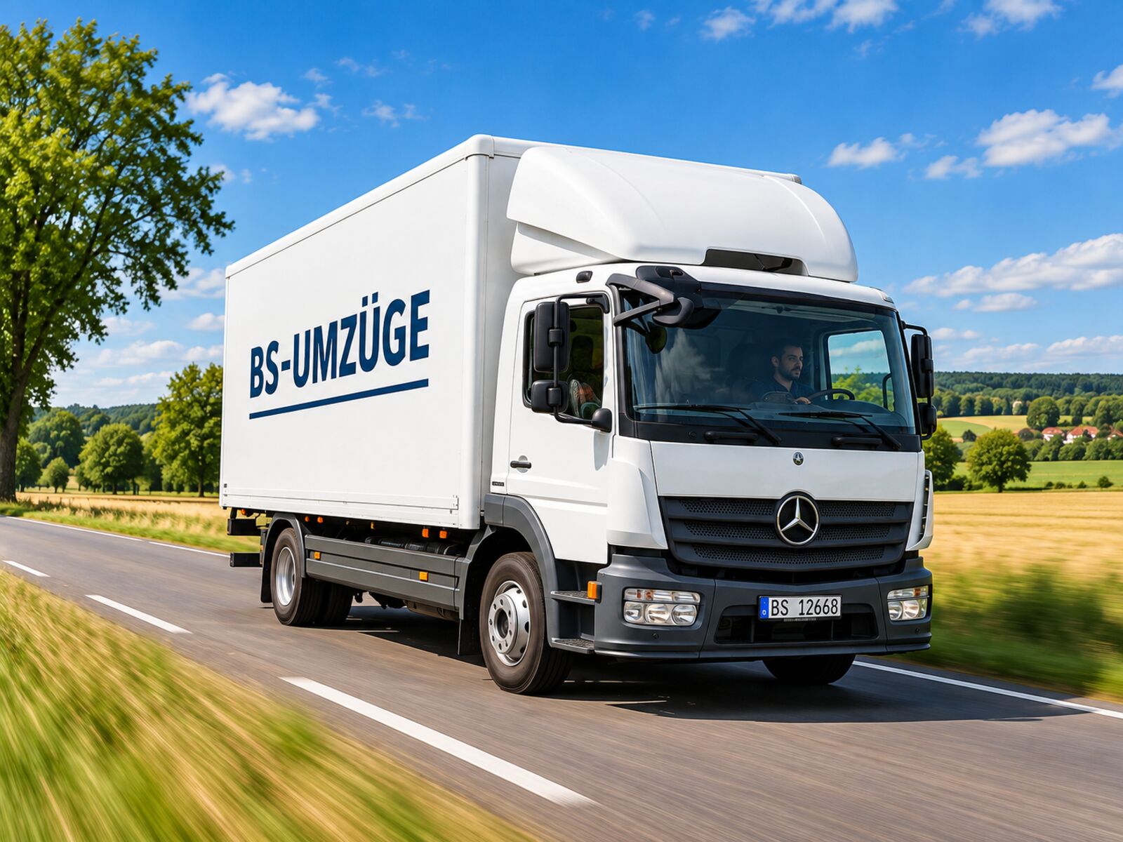 Umzugs-LKW von B&S Umzüge unterwegs